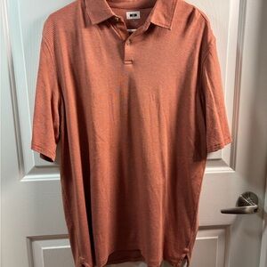 Joseph Abboud Striped Orange Shirt